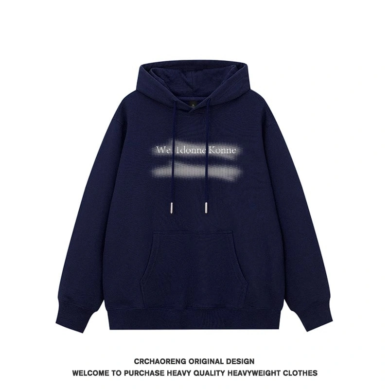 We11done Konne Pure Cotton Fleece Hoodie Men Trend Retro High Street Jacket Style 1