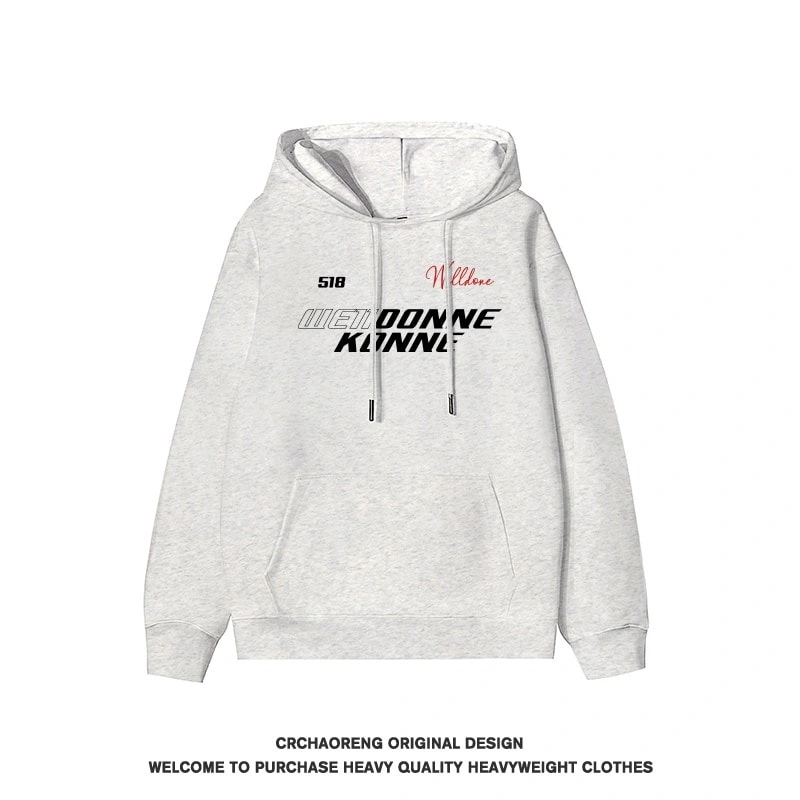 We11done Konne Pure Cotton Fleece Jacket Retro Stiff Hoodie Men Style 4