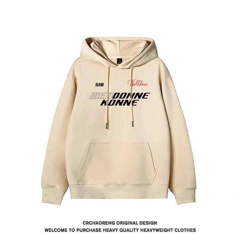 We11done Konne Pure Cotton Fleece Jacket Retro Stiff Hoodie Men Style 5