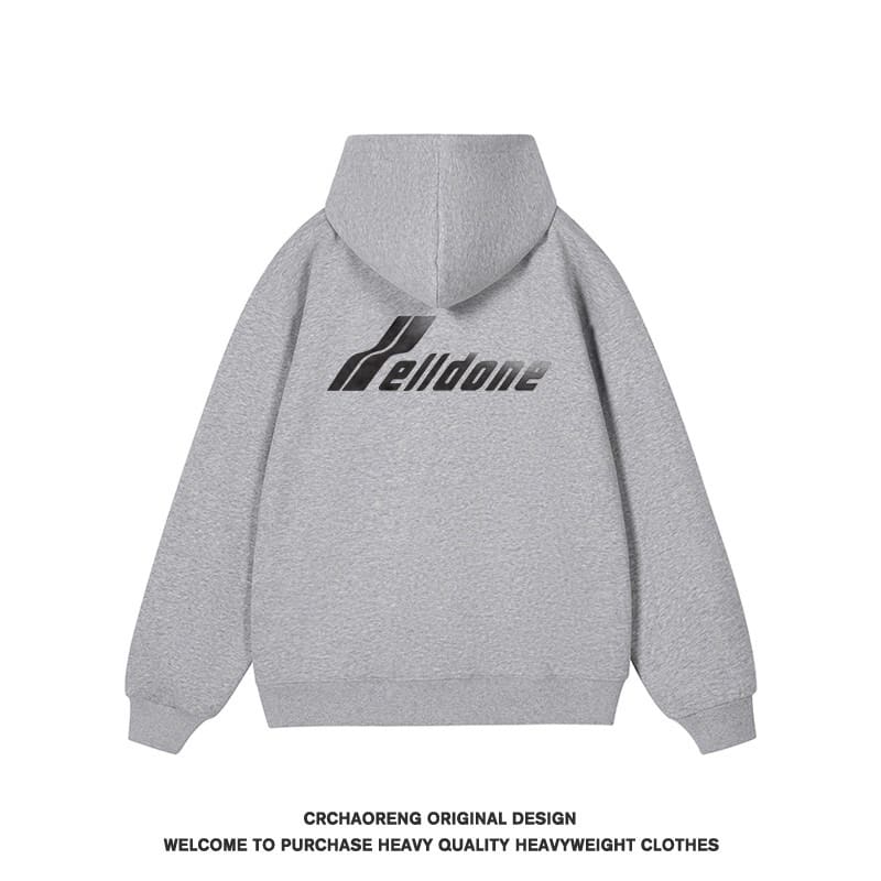 We11done Konne Pure Cotton Fleece Loose High end Jacket Trend Retro Hoodie Men Style 3