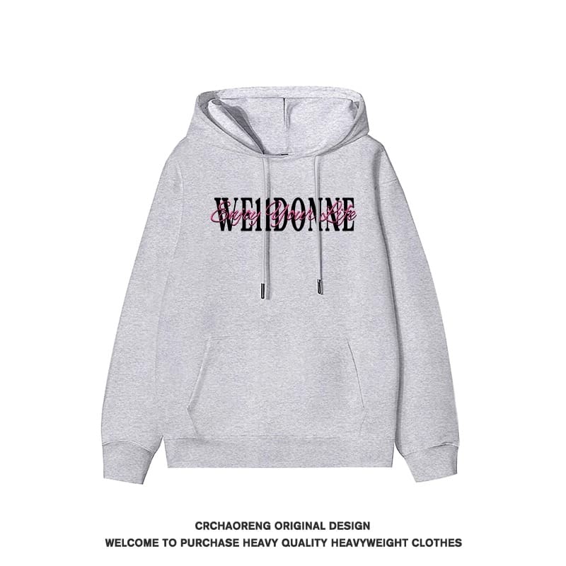 We11done Konne Pure Cotton Fleece Thick Jacket Casual Loose Hoodie Men Style 3