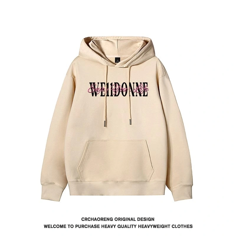 We11done Konne Pure Cotton Fleece Thick Jacket Casual Loose Hoodie Men Style 5