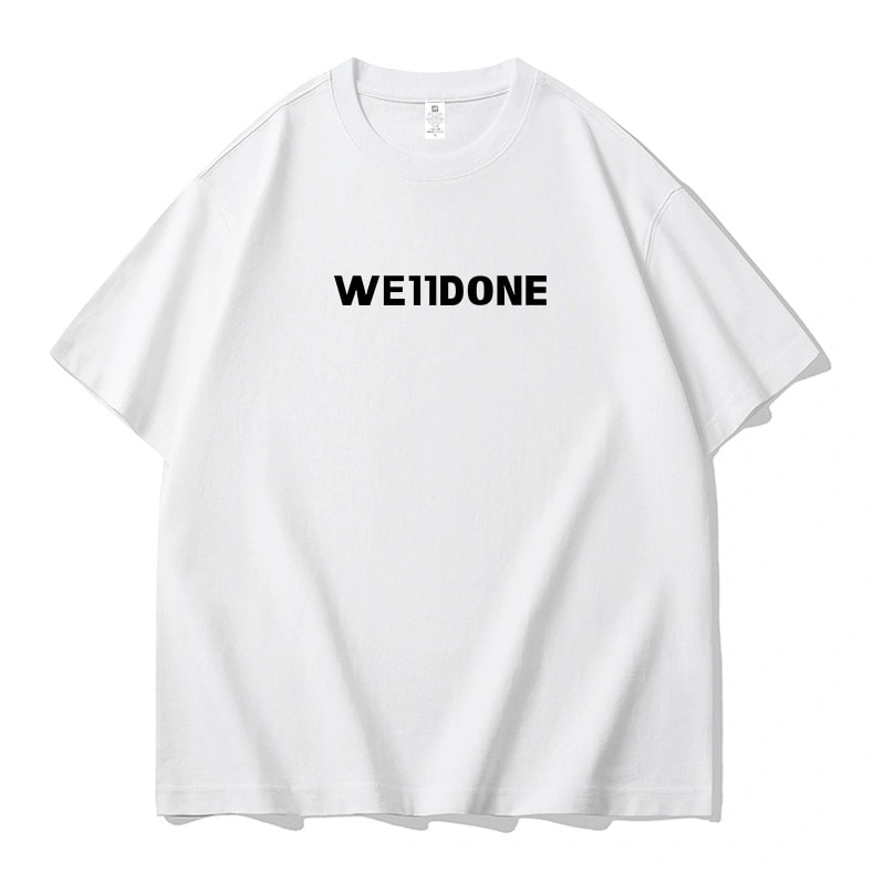 We11done Konne Pure Cotton Short Sleeve T-Shirt Men Crew Neck Fashion Versatile Half Sleeve Top Style 3