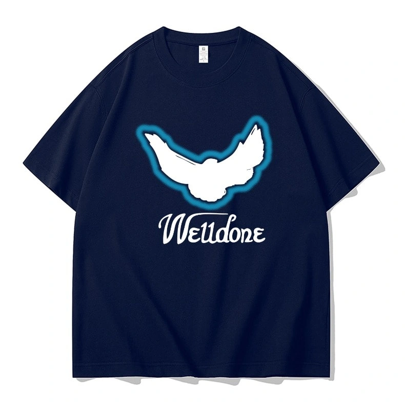 We11done Konne Pure Cotton Short Sleeve T-Shirt Men RetroTrend Half Sleeve Top Style 4