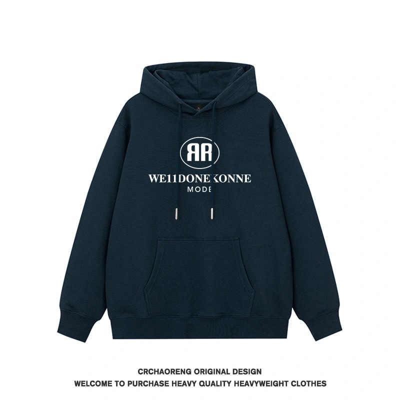 We11done Konne Pure Cottonweight Hoodie Men Retro Loose Youth Jacket Style 1