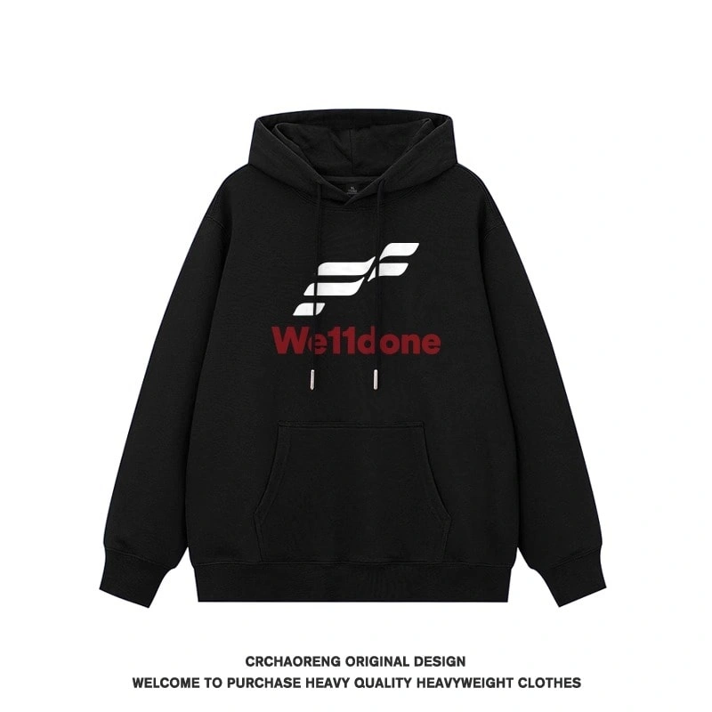 We11done Konne Pure Cottonweight Hoodie Men Trend Retro Loose Casual Jacket Style 3