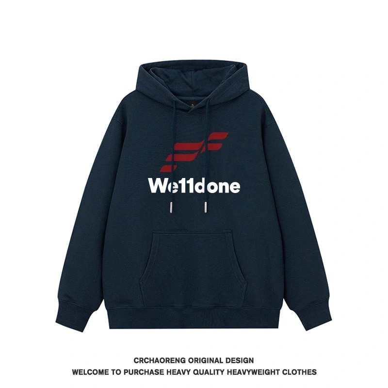 We11done Konne Pure Cottonweight Hoodie Men Trend Retro Loose Casual Jacket Style 5