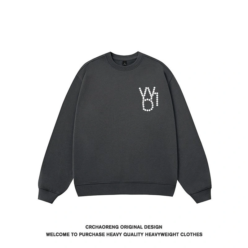 We11done Konne Retro Crew Neck Sweatshirt Men Trend Brand Casual Loose Pullover Top Style 2