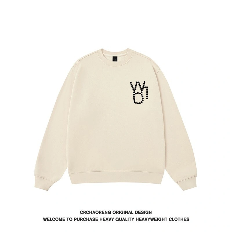 We11done Konne Retro Crew Neck Sweatshirt Men Trend Brand Casual Loose Pullover Top Style 6