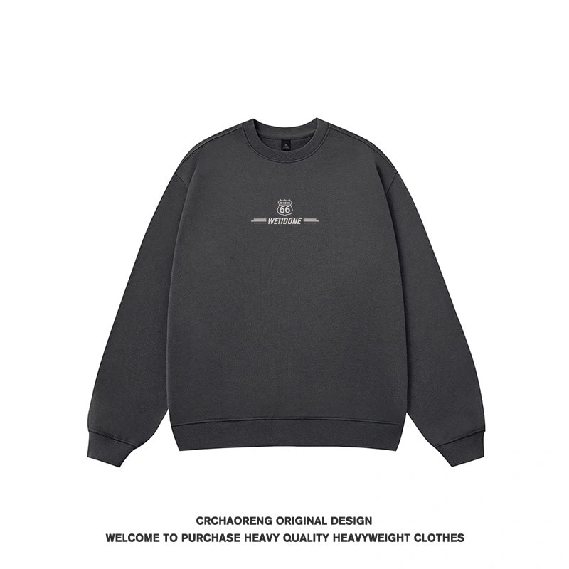 We11done Konne Retro High Street Top Men Trend Brand Fashion New Loose Crew Neck Sweatshirt Style 2