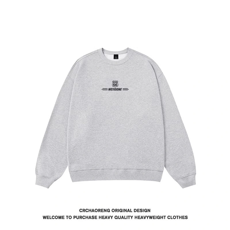 We11done Konne Retro High Street Top Men Trend Brand Fashion New Loose Crew Neck Sweatshirt Style 3