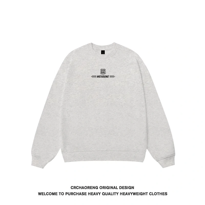 We11done Konne Retro High Street Top Men Trend Brand Fashion New Loose Crew Neck Sweatshirt Style 4