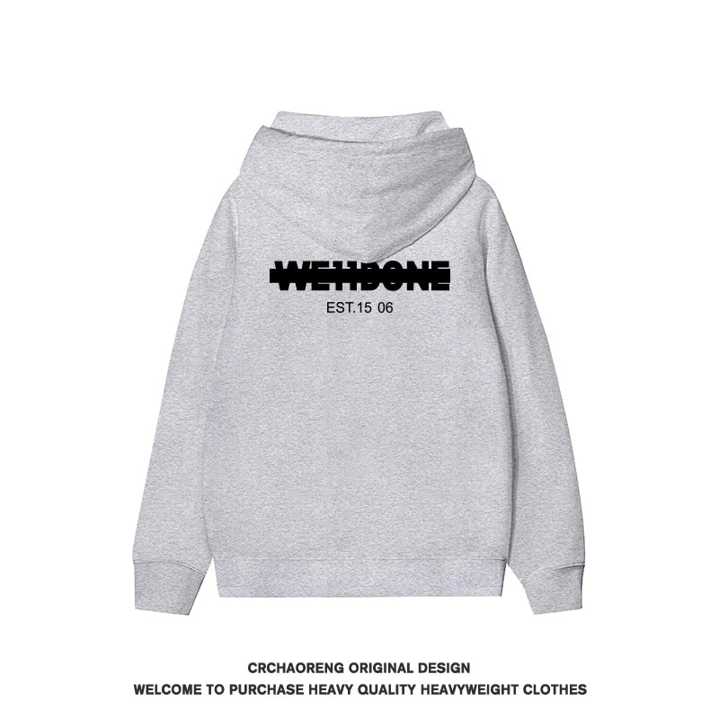 We11done Konne Retro Stiff Fashion Casual Loose Hoodie Men Style 3