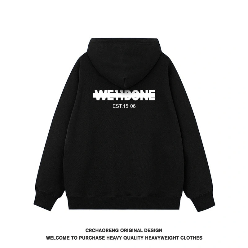 We11done Konne Retro Stiff Fashion Casual Loose Hoodie Men