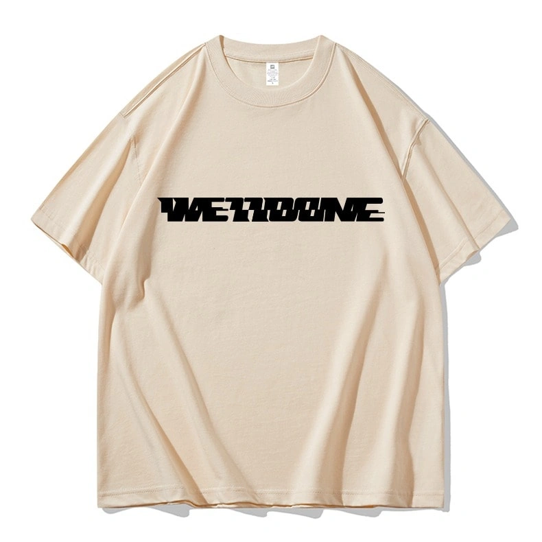 We11done Konne Short Sleeve T-Shirt Men 2024 New Loose Half Sleeve Pure Cotton High Street Trend Brand Tee Style 3