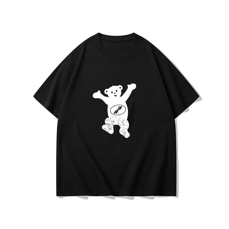 We11done Konne Short Sleeve T-Shirt Men Loose Half Sleeve Pure Cotton Trend Brand Tee Clothes Style 1