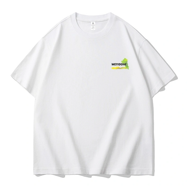 We11done Konne Short Sleeve T-Shirt Men Loose Half Sleeve Pure Cotton Trend Crew Neck Top Style 3