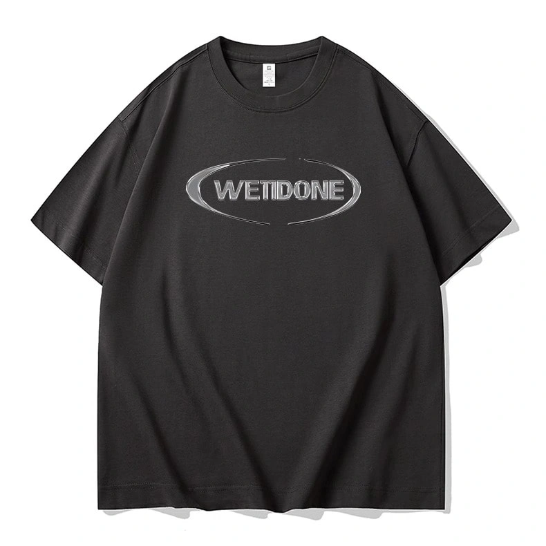 We11done Konne Short Sleeve T-Shirt Men Loose Half Sleeve Trend Crew Neck Tee Top Style 2