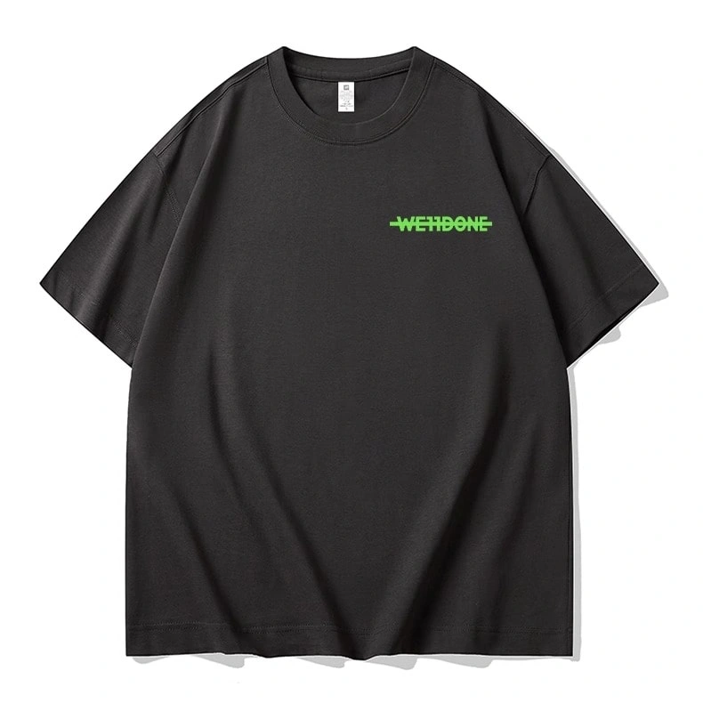 We11done Konne Short Sleeve T-Shirt Men Men’s Loose Half Sleeve Pure Cotton Trend Crew Neck Tee Top Style 2