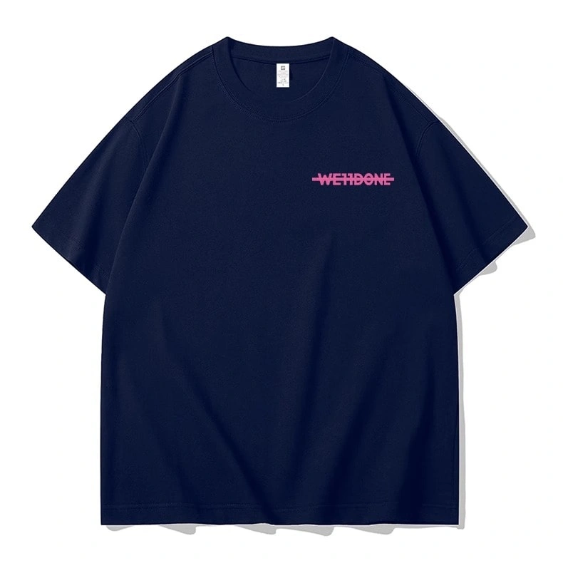 We11done Konne Short Sleeve T-Shirt Men Men’s Loose Half Sleeve Pure Cotton Trend Crew Neck Tee Top Style 4