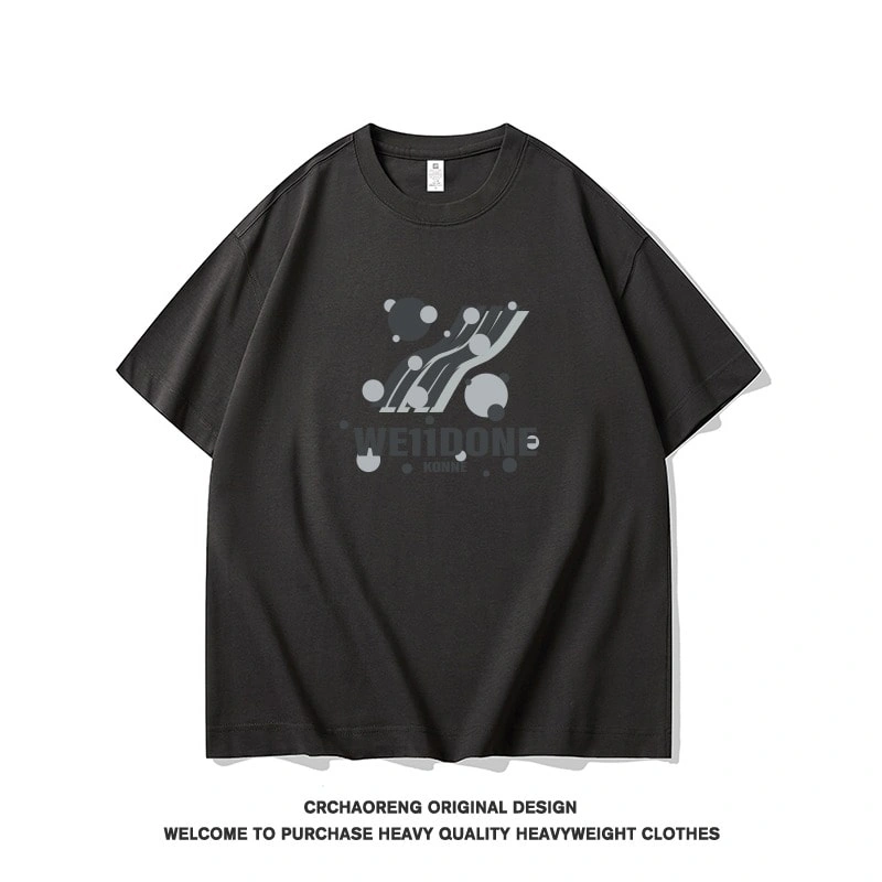 We11done Konne Simple VersatileShort Sleeve T-Shirt Men’s Pure Cotton Half Sleeve Top INS Style 1