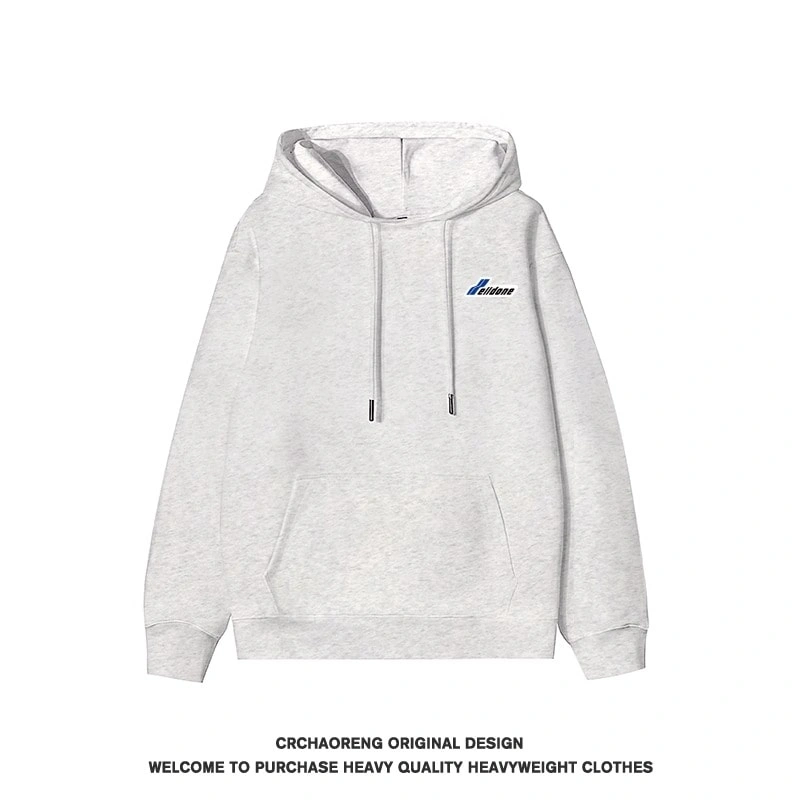 We11done Konne Stiff Hoodie Men Fleece Thick Trend High Street Jacket Style 4