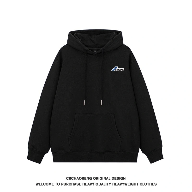 We11done Konne Stiff Hoodie Men Fleece Thick Trend High Street Jacket