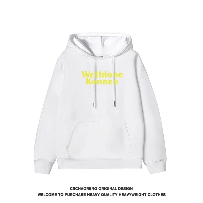 We11done Konne Stiff Hoodie Men Retro High Street Loose Casual Jacket Style 1