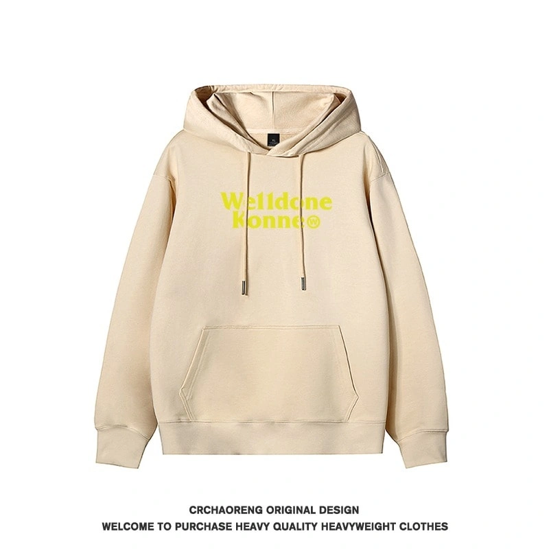We11done Konne Stiff Hoodie Men Retro High Street Loose Casual Jacket Style 2
