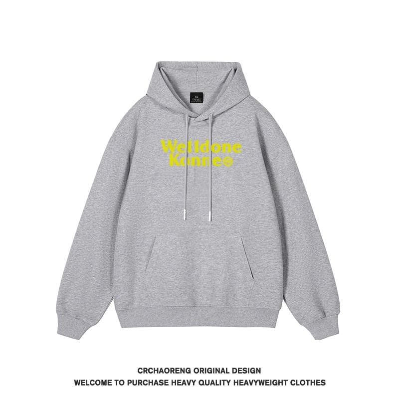 We11done Konne Stiff Hoodie Men Retro High Street Loose Casual Jacket Style 4