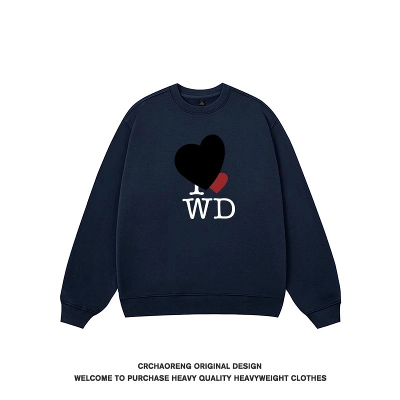 We11done Konne Stiff Retro Crew Neck Sweatshirt Men High Street Niche Loose Trend Brand Top Style 1