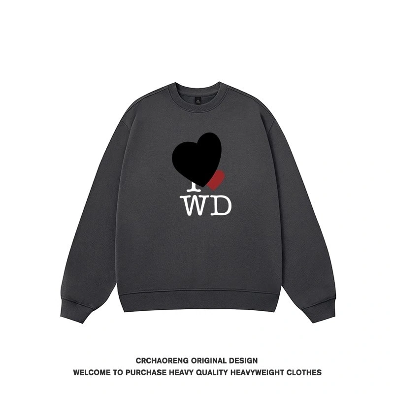 We11done Konne Stiff Retro Crew Neck Sweatshirt Men High Street Niche Loose Trend Brand Top Style 2