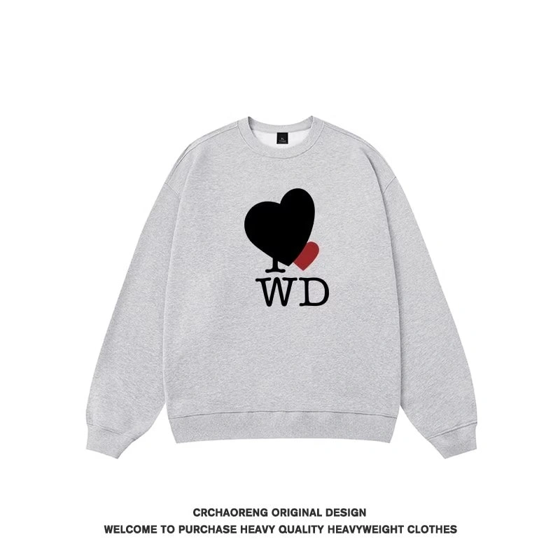 We11done Konne Stiff Retro Crew Neck Sweatshirt Men High Street Niche Loose Trend Brand Top Style 3