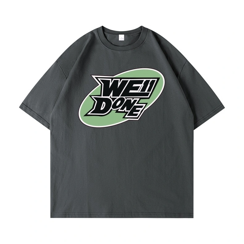 We11done Konne Street Retro High Street Half Sleeve Top Versatile Short Sleeve T-Shirt Men Style 2