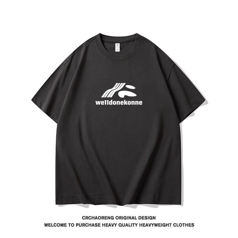 We11done Konne Street Simple Short Sleeve T-Shirt Men Crew Neck Casual Loose Top Style 1
