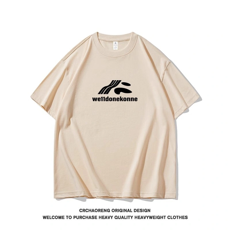 We11done Konne Street Simple Short Sleeve T-Shirt Men Crew Neck Casual Loose Top Style 4
