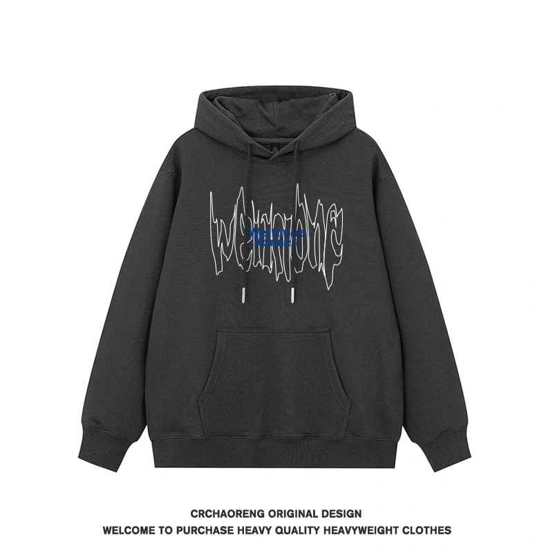 We11done Konne Trend Brand Hoodie Men New Stiff Retro Jacket