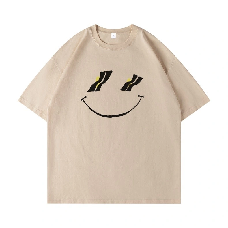 We11done Konne Trend Brand Loose Short Sleeve T-Shirt Men Couple Version Pure Cotton Crew Neck Top INS Style 1