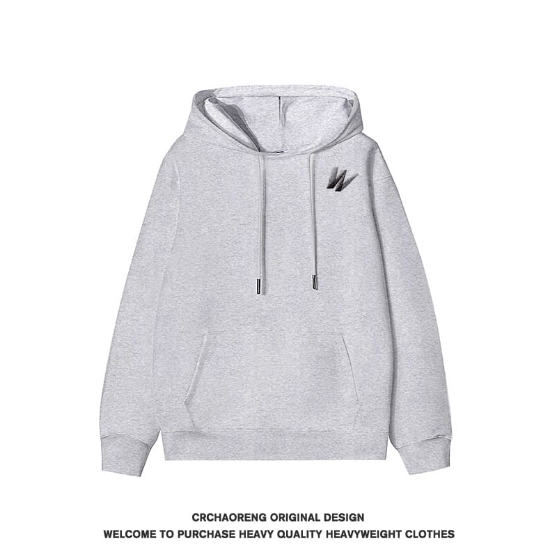 We11done Konne Trendy Casual Street Hoodie Men Pure Cotton Loose Pullover Jacket Style 3