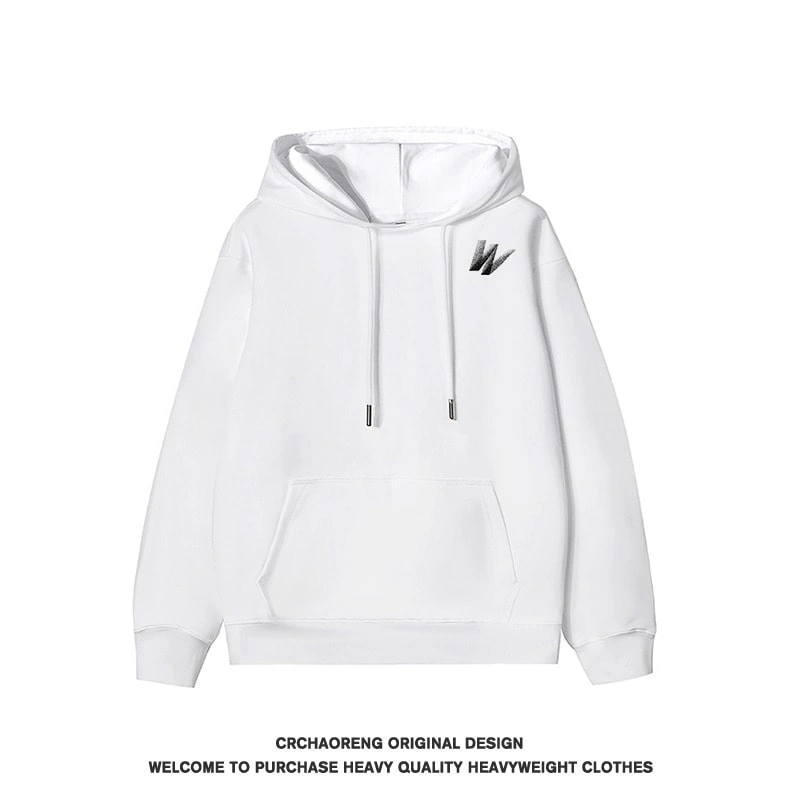 We11done Konne Trendy Casual Street Hoodie Men Pure Cotton Loose Pullover Jacket Style 4