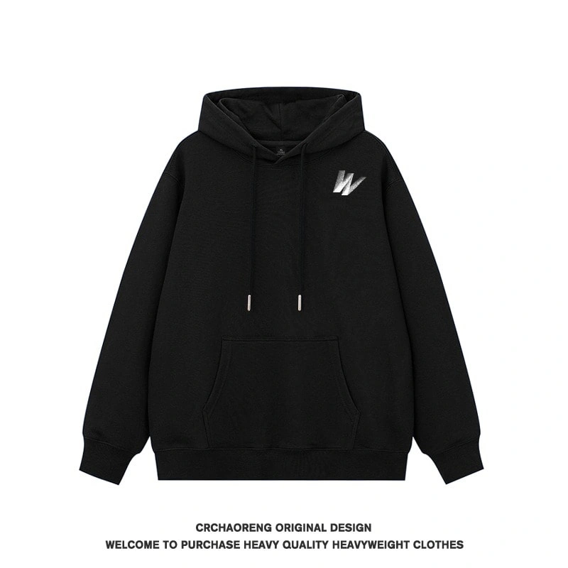 We11done Konne Trendy Casual Street Hoodie Men Pure Cotton Loose Pullover Jacket Replica