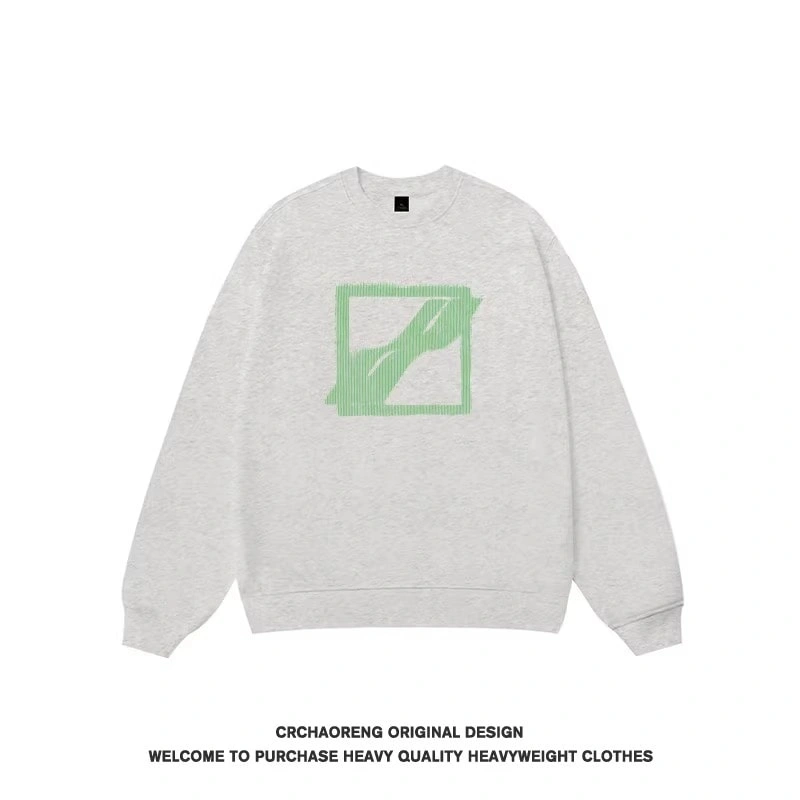 We11done Konne Unique Trend Brand Fleece No Hood Pullover Shirt Stiff Crew Neck Sweatshirt Men Style 4