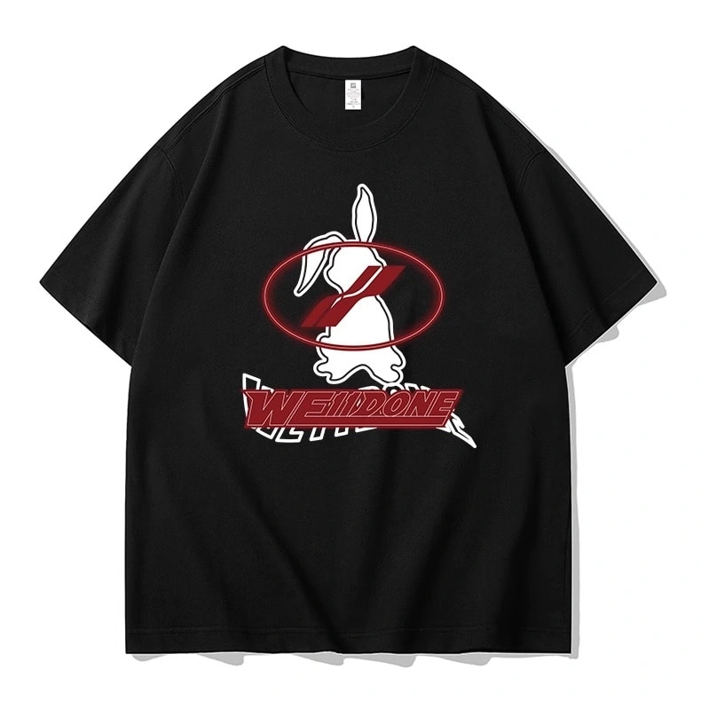 We11done KonneCasual Loose Half Sleeve Top Pure Cotton Short Sleeve T-Shirt Men