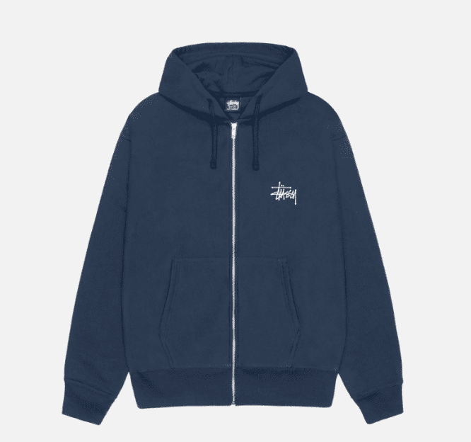 Basic Stüssy Zip Hoodie
