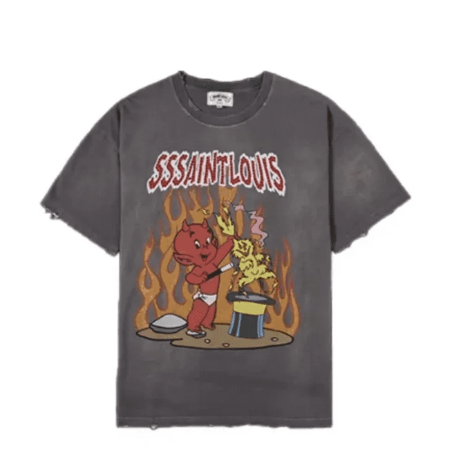 sssaint L**is colorful crystals soul burning tee