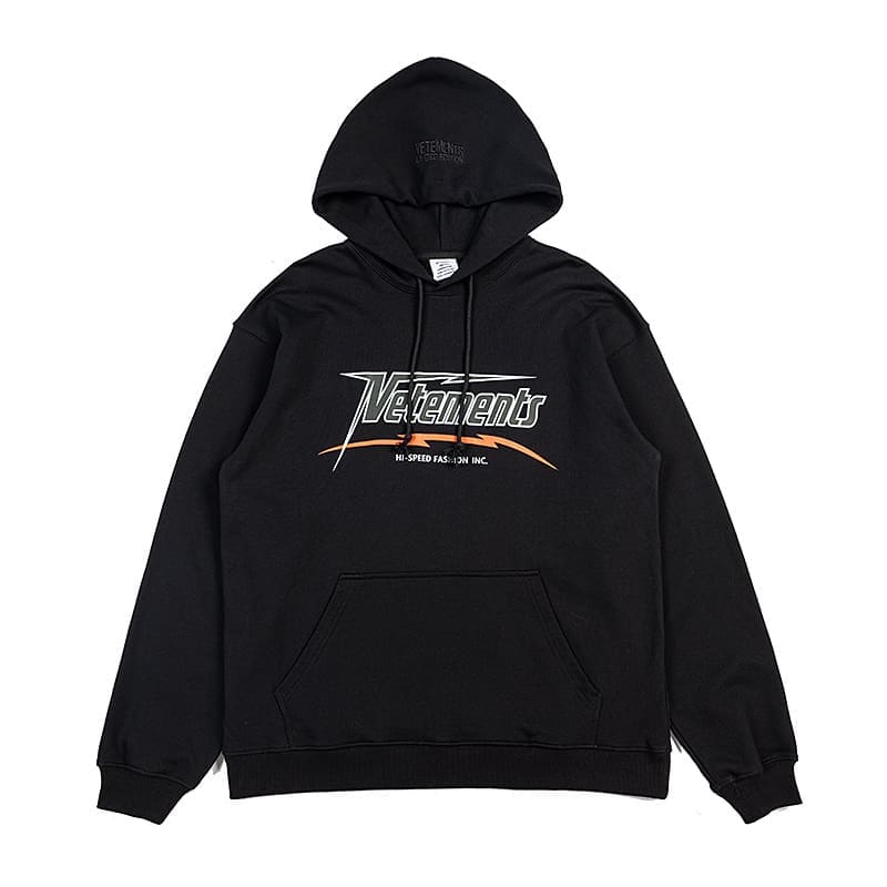 Vetements Express Letter Print Hoodie