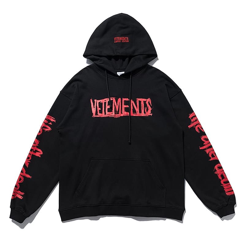 Vetements Express Letter Print Hoodie 2