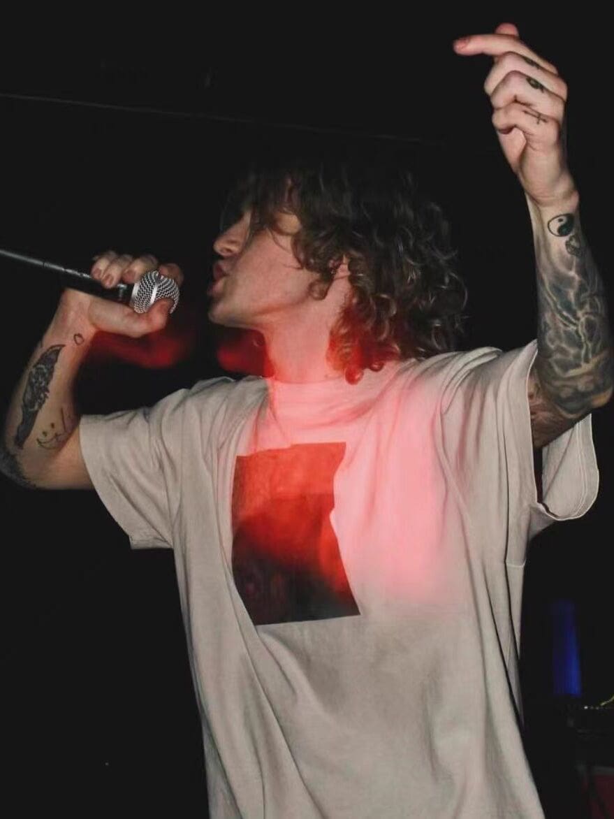 Revenge Rhinestone Palm Tee