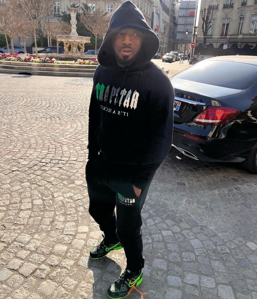 Trapstar Green Black Towel Embroidery Sweatsuit