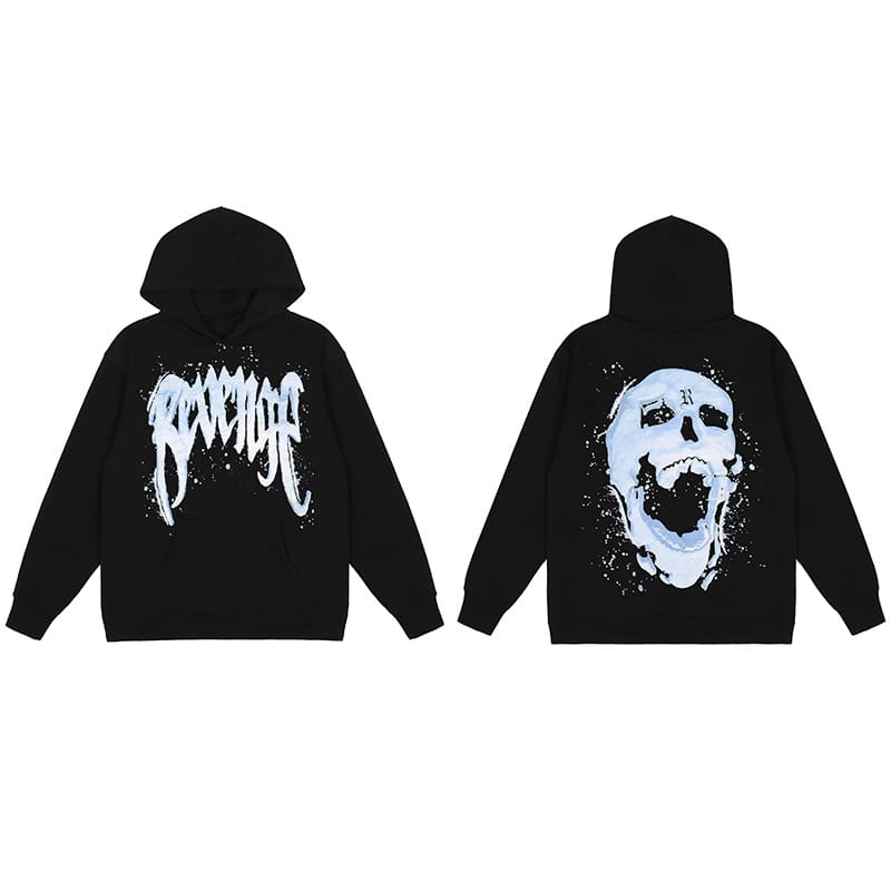 Revenge Keel Smoke Skull Hoodie 2